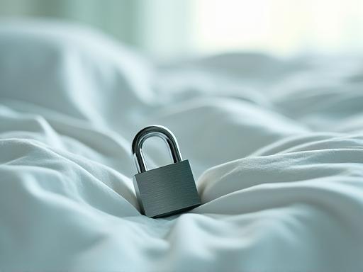 Secure data protection concept with soft lighting